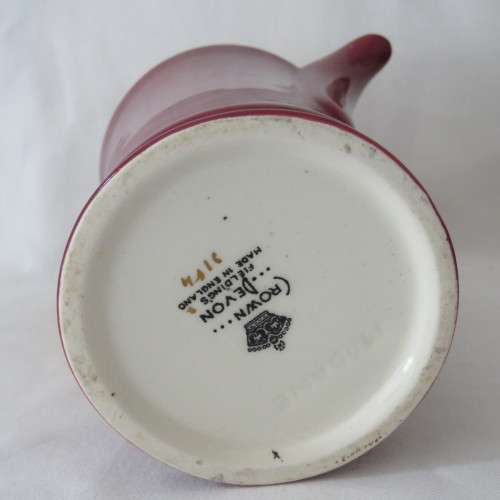 Crown Devon coffee jug with 3 saucers and espresso cups