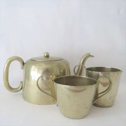 Vintage milk jug and sugar bowl - EPNS as used on trains plus coffee pot