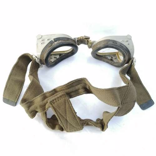 Military Anti Mine protectors eye goggles in pouch