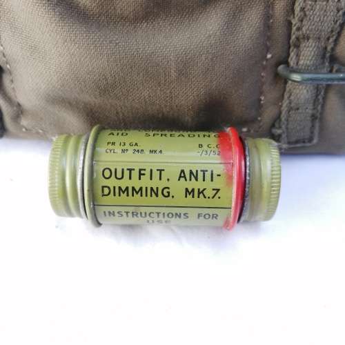 Military Anti Mine protectors eye goggles in pouch