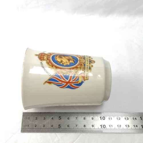 1937 King George VI coronation mug - Presented by town council of Benoni