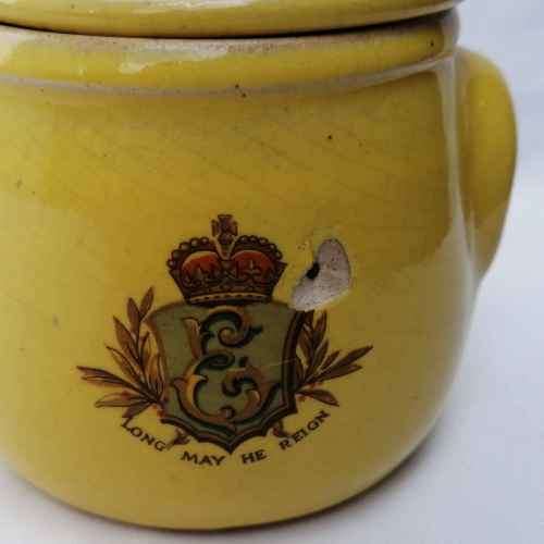 1937 King Edward VIII Coronation sugar bowl - He abdicated from the throne - chip on side
