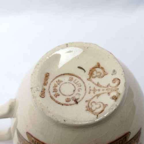 1937 King George VI coronation cup and saucer - Bergess ware