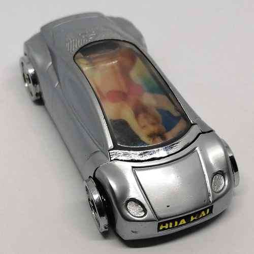 Car shaped pocket lighter with girl in bikini