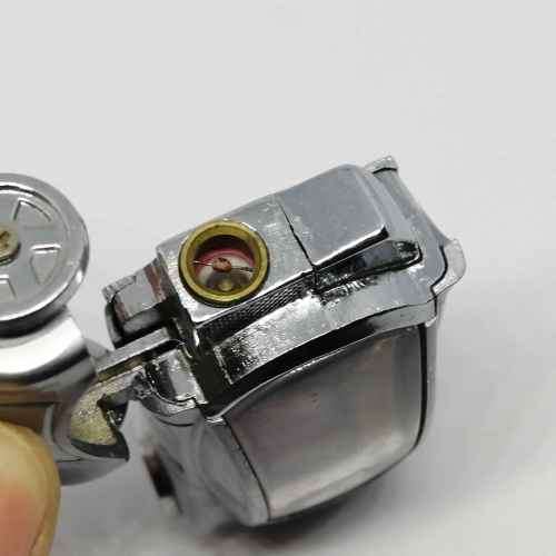 Car shaped pocket lighter with girl in bikini