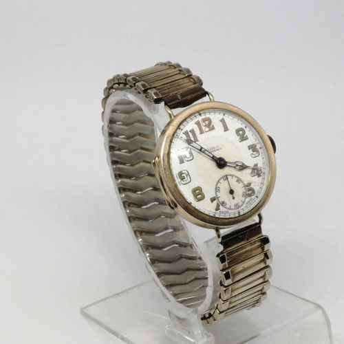 Antique Muller Bros. Pretoria 9kt gold ladies watch - runs and stops - need a service