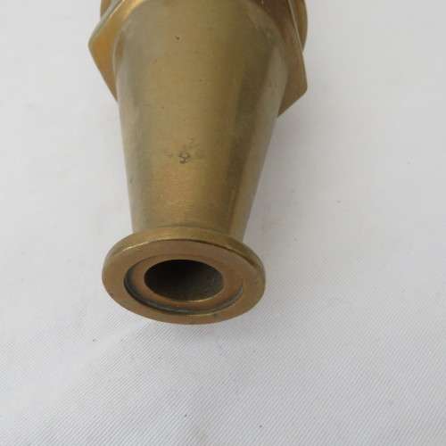 Vintage copper and brass fire hose nozzle - Length 47 cm