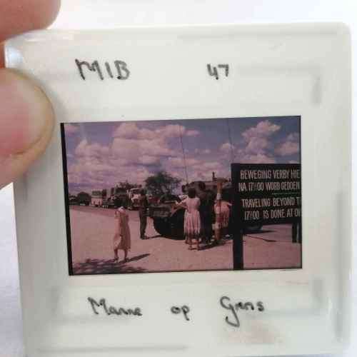 Set of 36 Border war 35mm slide pictures