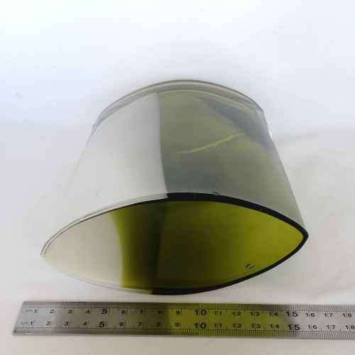 Beautiful Green and White stained glass vase