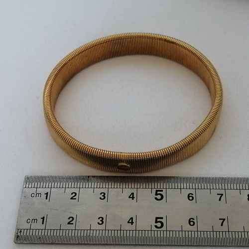 Vintage mens goldplated jewellery set - sleeve garters, cufflinks and tie clip