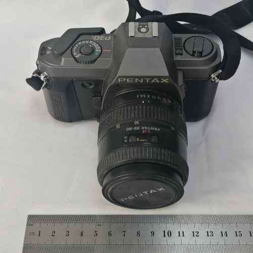 Vintage Pentax P30 T 35mm camera with smc - pentax 1:4-5.6 f = 35-80mm lens