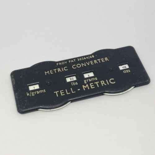 Vintage Tell - metric converter
