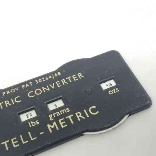 Vintage Tell - metric converter