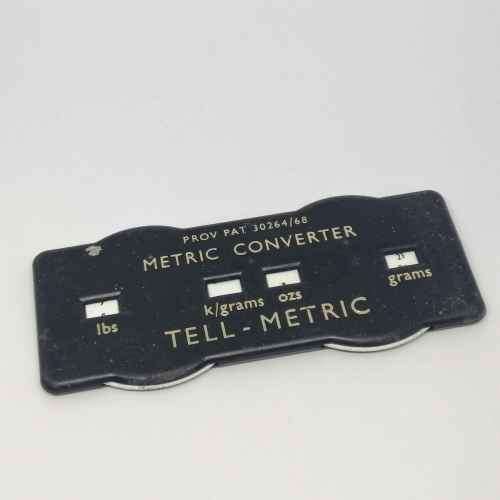 Vintage Tell - metric converter