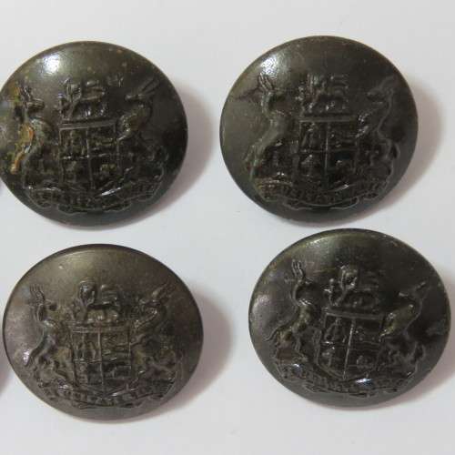 South African Defense Force military buttons - Lot of 6 Wartime buttons made by Ed Gill, Birmingham