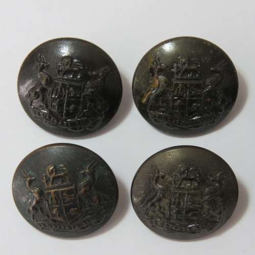 South African Defense Force military buttons - Lot of 6 Wartime buttons made by Ed Gill, Birmingham