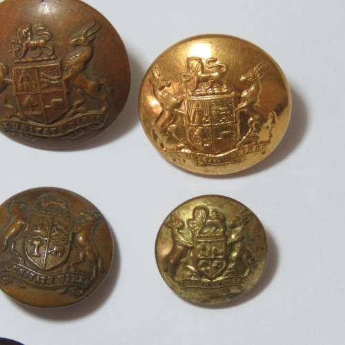 South African Defense Force military uniform buttons - 10 Different types