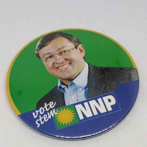 New National Party election campaign lapel badge - Marthinus van Schalkwayk