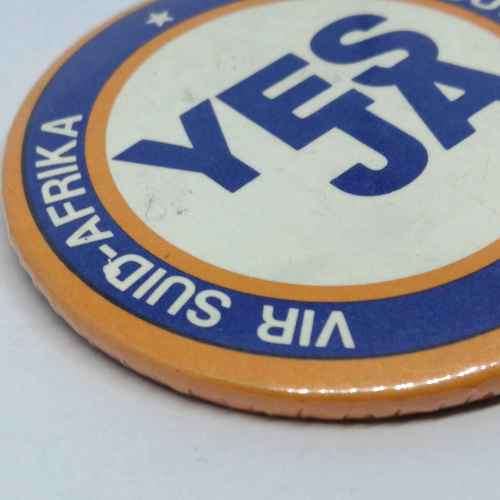 Yes for South Africa election campaign badge
