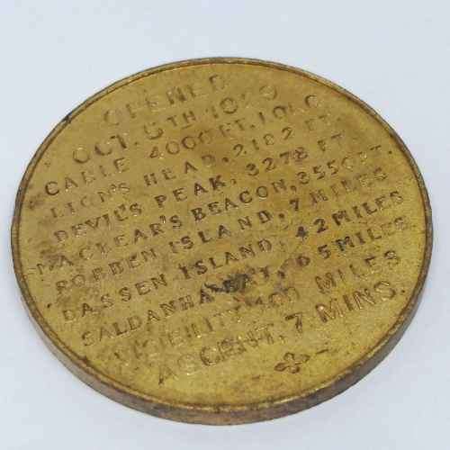 SA Aerial Cableway Table Mountain Souvenir medallion