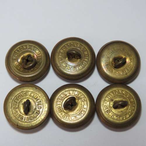 South African Defense Force Military uniform Buttons - Set of 6 - Made by Buttons Limited