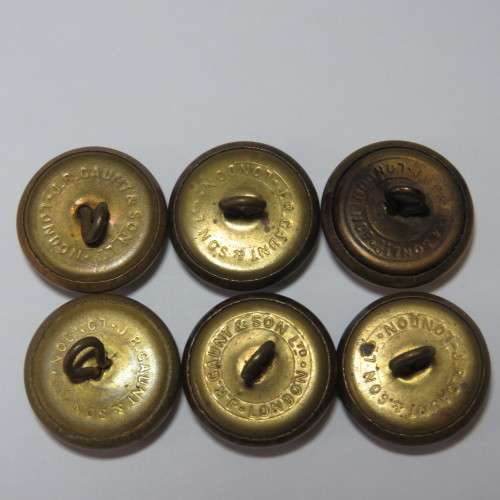South African Defense Force military uniform buttons - Lot of 6