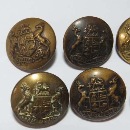 South African Defense Force military uniform buttons - Lot of 6