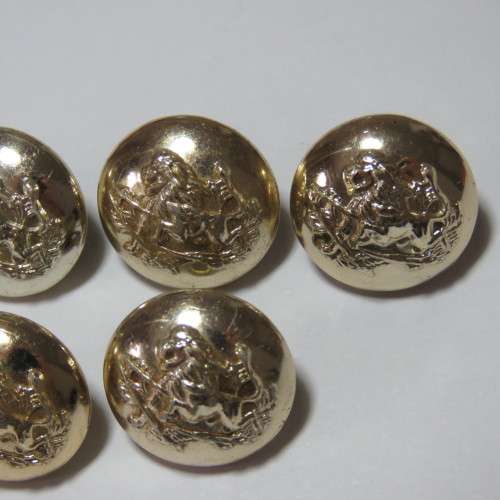 BSAP lot of 5 uniform medium size buttons - All made by Tool and Mould, Salisbury