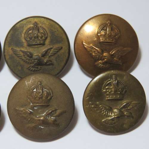 South African Air force buttons - Lot of 6 buttons - 6 Different makers
