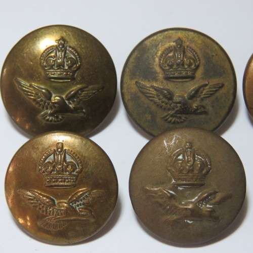 South African Air force buttons - Lot of 6 buttons - 6 Different makers
