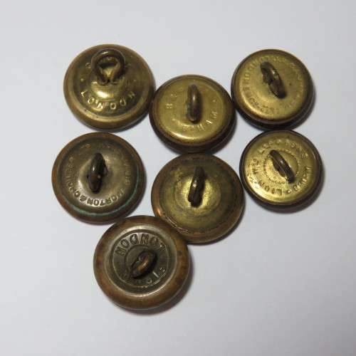 South African Air force buttons - 7 Smaller size buttons - All different makers