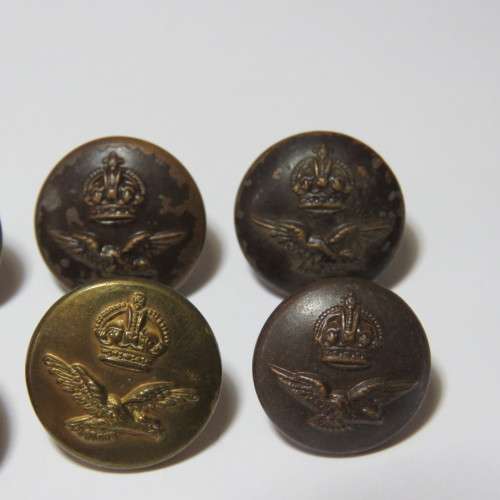 South African Air force buttons - 7 Smaller size buttons - All different makers