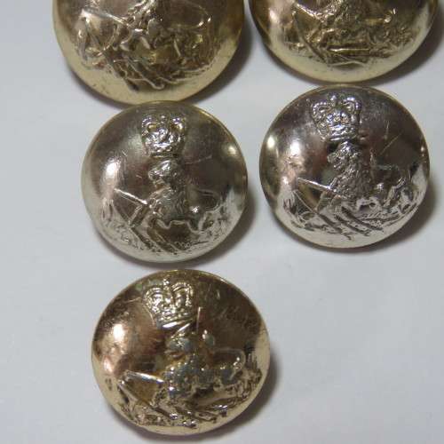 BSAP lot of 7 buttons 3 large and medium 1953-1965 Queen Elizabeth