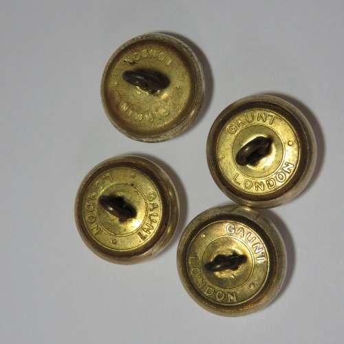Rhodesia and Nyasaland Army Service Corps lot of 4 medium size buttons made by Gaunt, London