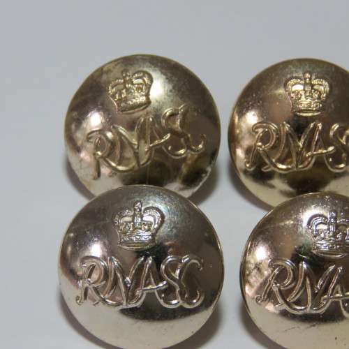 Rhodesia and Nyasaland Army Service Corps lot of 4 medium size buttons made by Gaunt, London