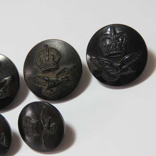South African Air force buttons 2 sizes made in Bakelite - Scarce - 5 Buttons