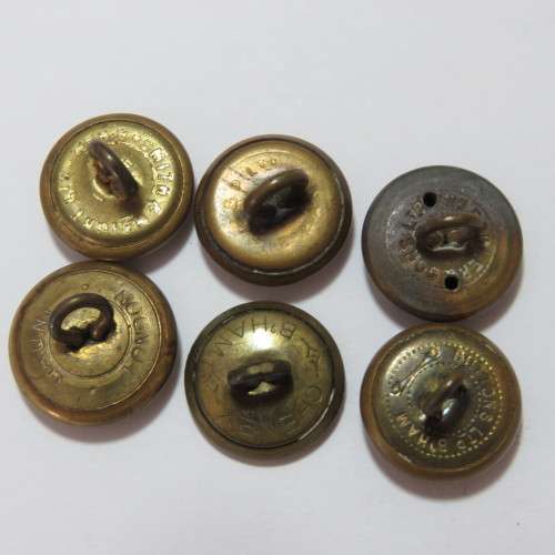 South African Air force buttons - Lot of 6 smaller size buttons - All different makers