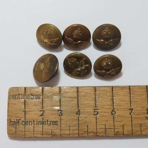 South African Air force buttons - Lot of 6 smaller size buttons - All different makers