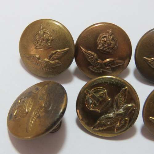 South African Air force buttons - Lot of 6 smaller size buttons - All different makers