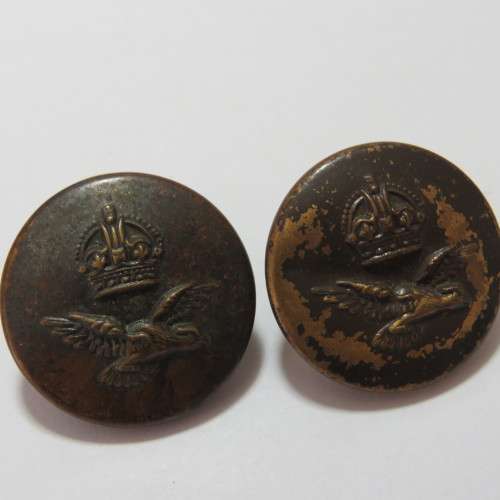 South African Air force buttons - Pair of buttons with unusual makers mark