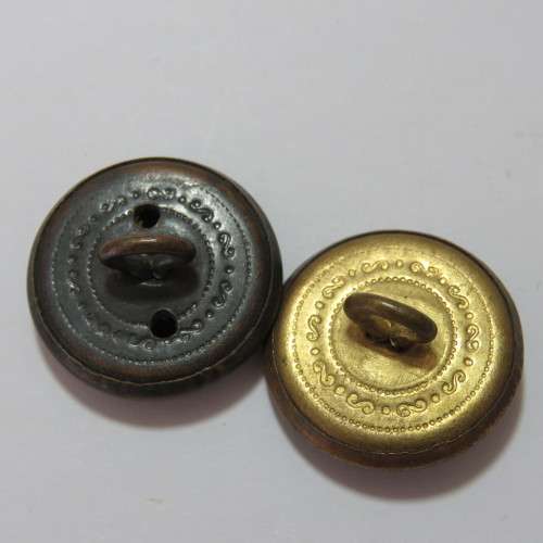 South African Air force buttons - Pair of buttons with unusual makers mark