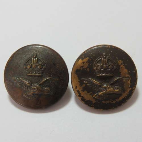 South African Air force buttons - Pair of buttons with unusual makers mark