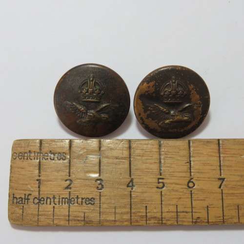 South African Air force buttons - Pair of buttons with unusual makers mark