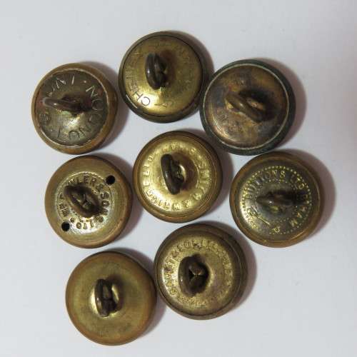 South African Air force buttons lot of 8 smaller size buttons all different makers