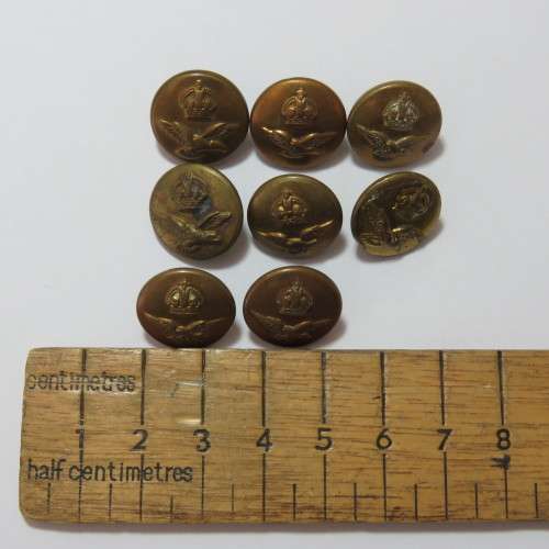 South African Air force buttons lot of 8 smaller size buttons all different makers