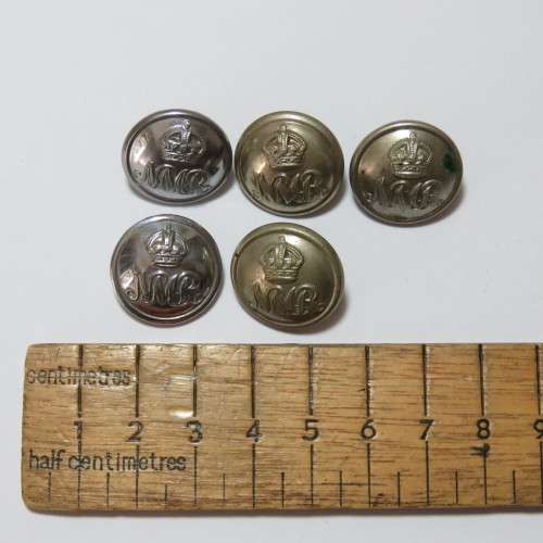 Natal Mounted Rifles - Lot of 5 buttons by different manufactures - Sold as a lot