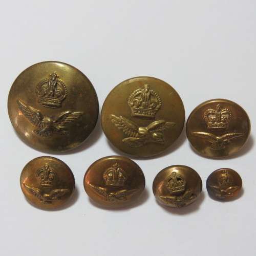 South African Air force buttons - 7 Different sizes
