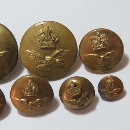 South African Air force buttons - 7 Different sizes