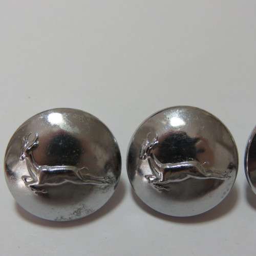 South African Defense Force Springbok buttons post 1976 lot of 3