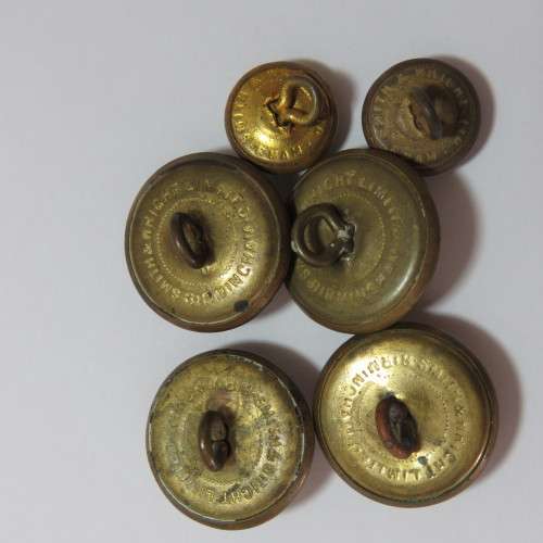 South African Defense Force lot of 6 Special Service Battalion buttons